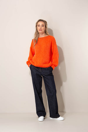 Grobstrickpullover aus Alpakamix