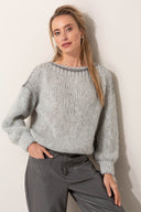 Grobstrickpullover aus Alpakamix