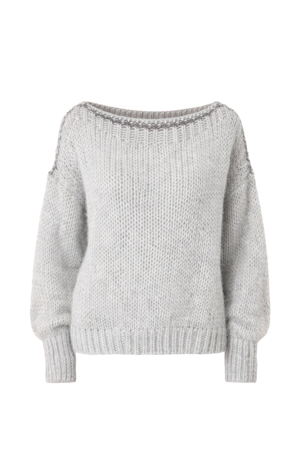 Grobstrickpullover aus Alpakamix