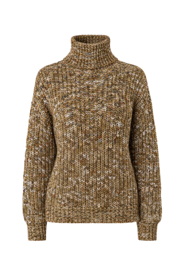 Strickpullover in Melange-optik