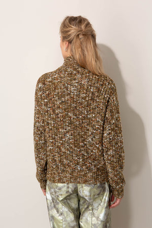 Strickpullover in Melange-optik