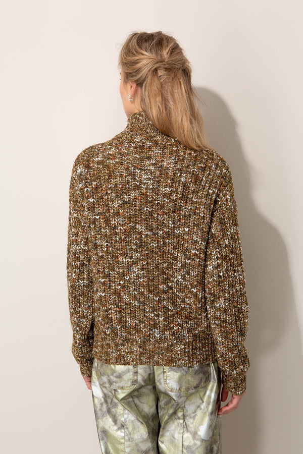 Strickpullover in Melange-optik