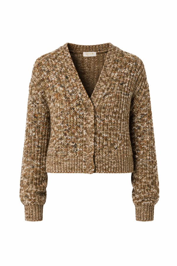 Strickpullover in Melange-Optik