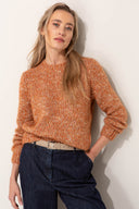 Strickpullover in Melange-Optik