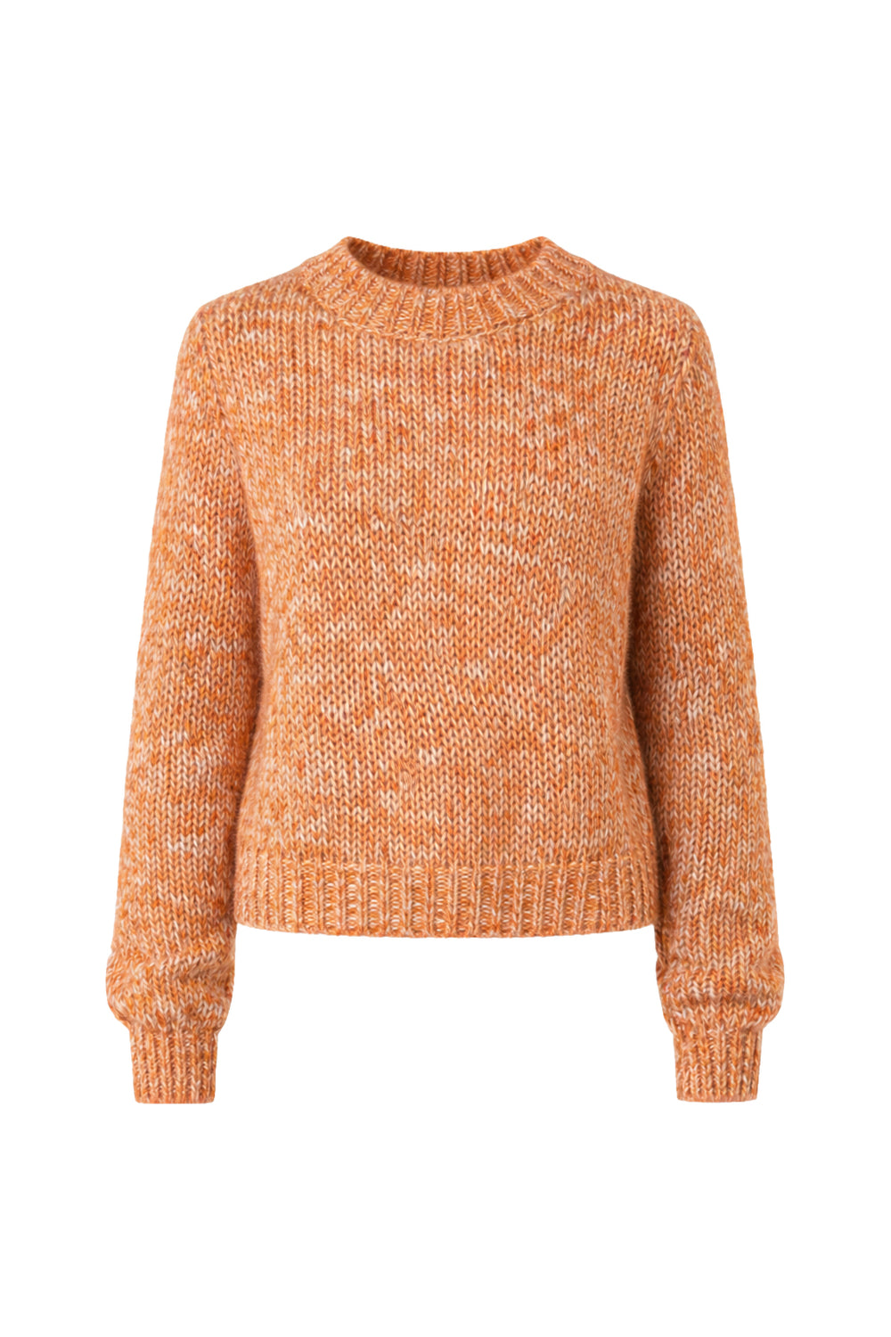 Strickpullover in Melange-Optik