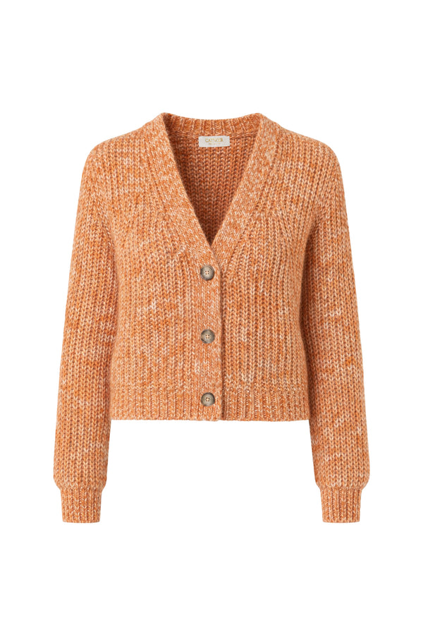 Strickjacke in Melange-Optik