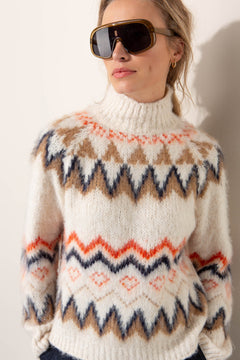 Pullover im Norwegermuster