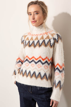 Pullover im Norwegermuster