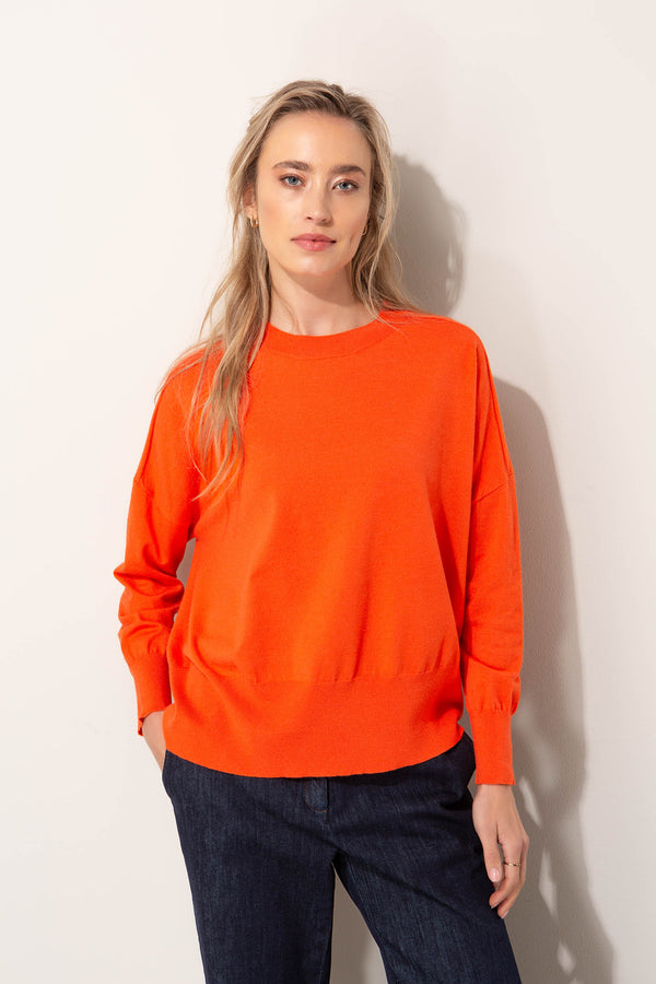 Feinstrickpullover aus Viskosemix