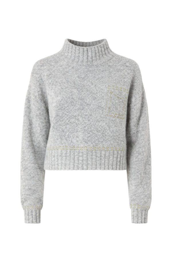 Strickpullover aus Effektgarn