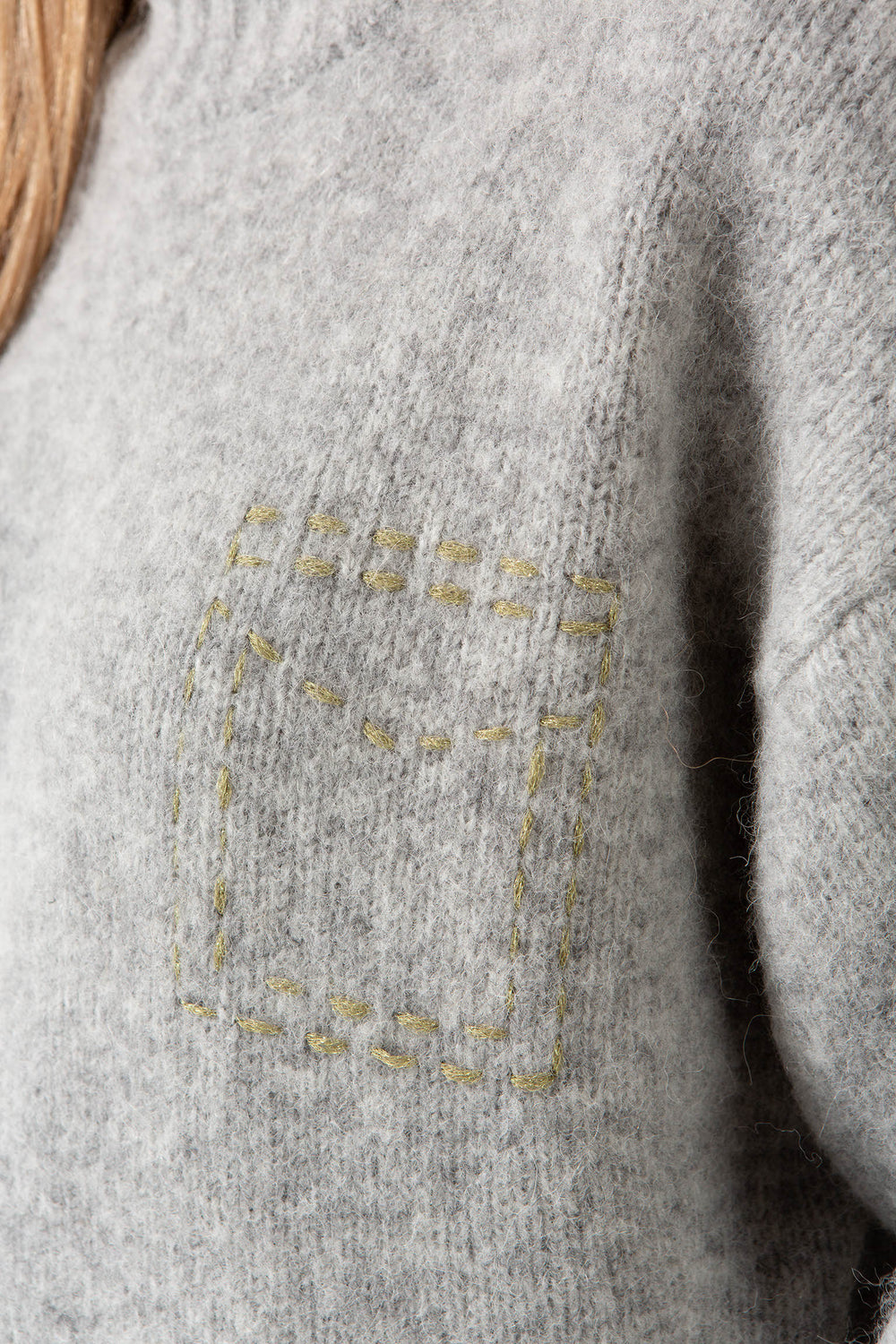 Strickpullover aus Effektgarn