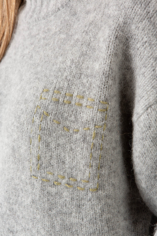 Strickpullover aus Effektgarn