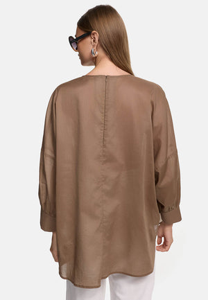 Bluse Oversize in Organic Cotton | Cocoa