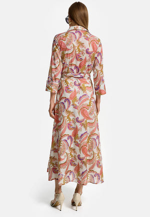 Wrap dress in organic cotton | Azalea Paisley 