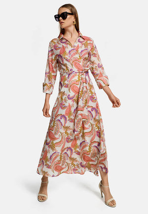Wrap dress in organic cotton | Azalea Paisley 