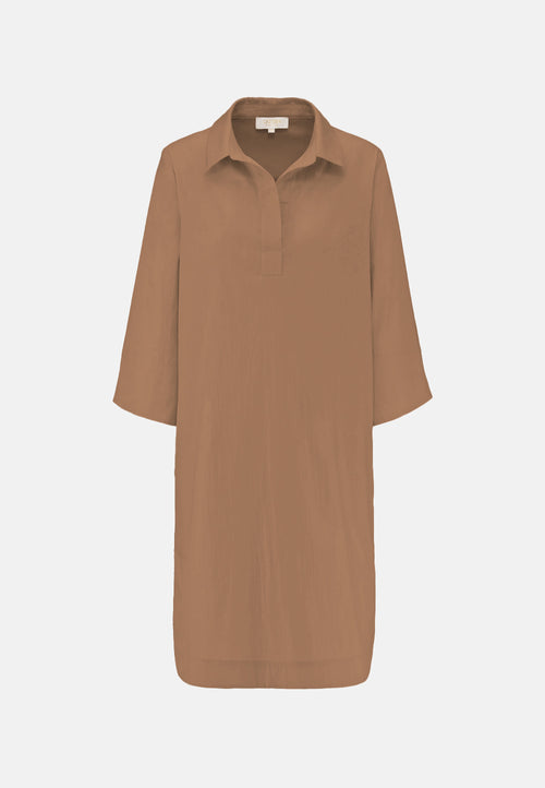 Kleid Sportiv 3/4 Arm in feinem Baumwollstretch | Cocoa