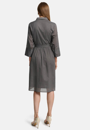 Kleid Utility Style in Organic Cotton | Olive