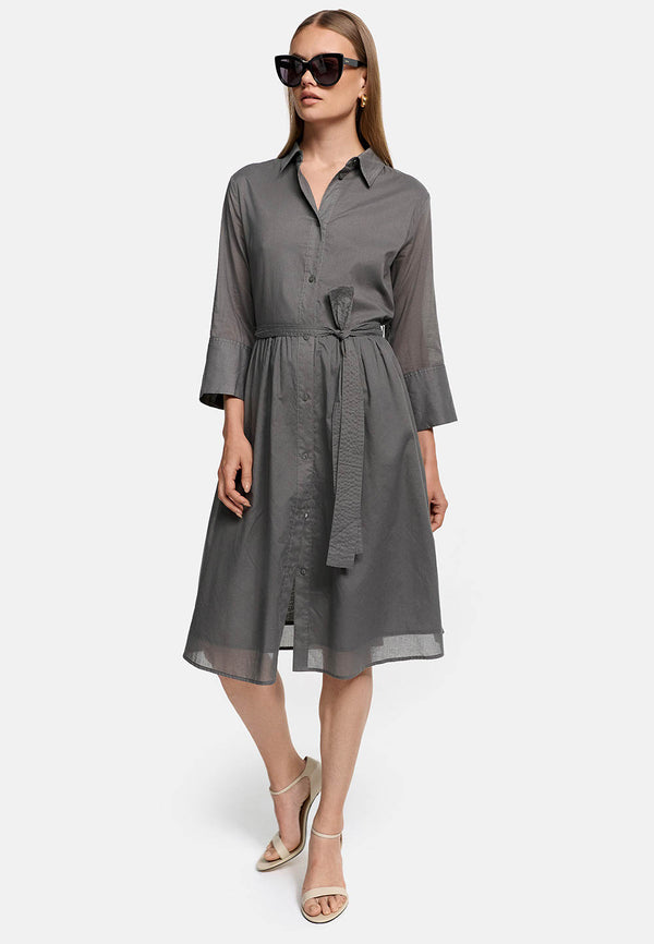 Kleid Utility Style in Organic Cotton | Olive