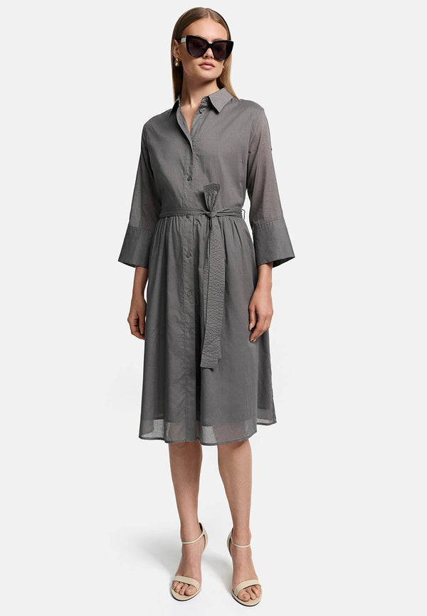 Kleid Utility Style in Organic Cotton | Olive