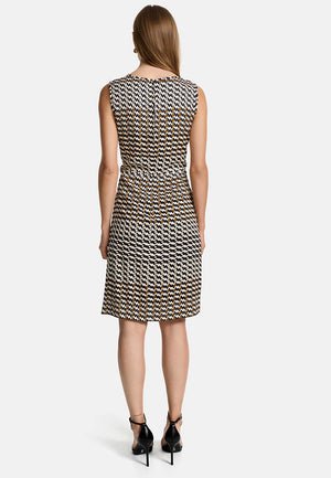 Sheath dress in viscose twill, Oeko-Tex certified | Summer Dots 