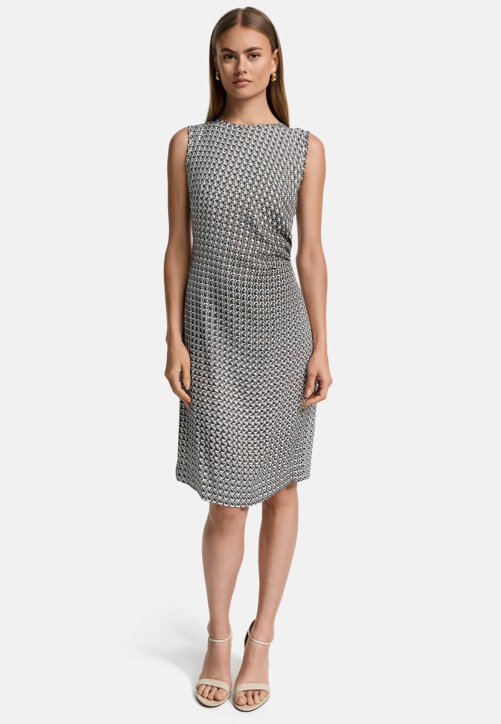 Sheath dress in viscose twill, Oeko-Tex certified | Geo 