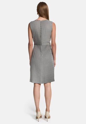 Sheath dress in viscose twill, Oeko-Tex certified | Geo 