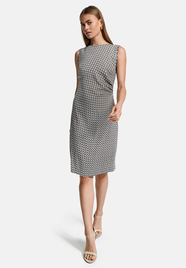 Sheath dress in viscose twill, Oeko-Tex certified | Geo 