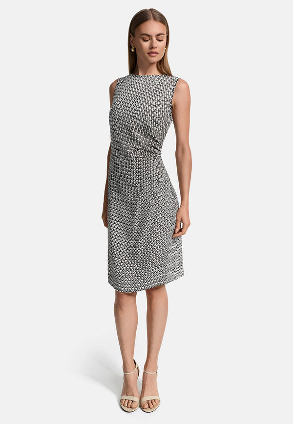 Sheath dress in viscose twill, Oeko-Tex certified | Geo 