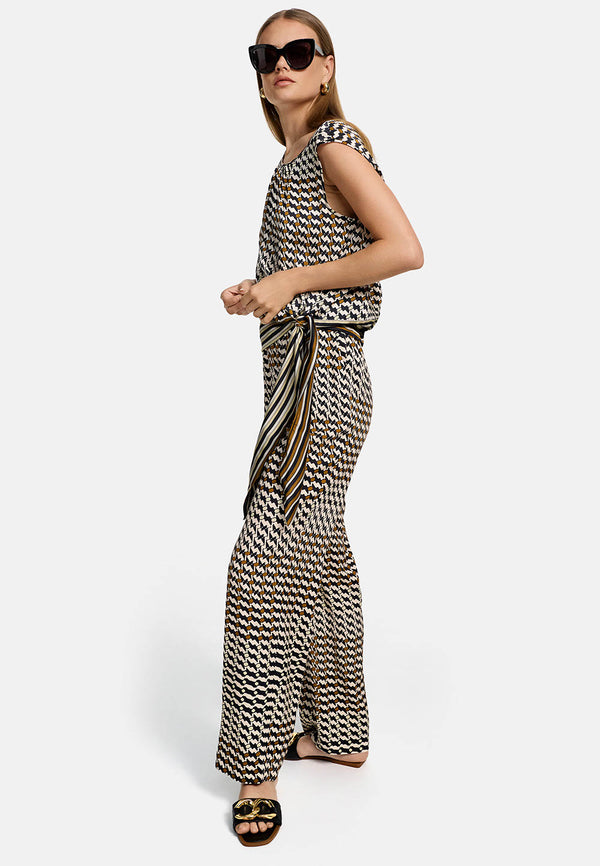 Printhose Wideleg in Viscose Twill Ökotex zertifiziert | Summer Dots