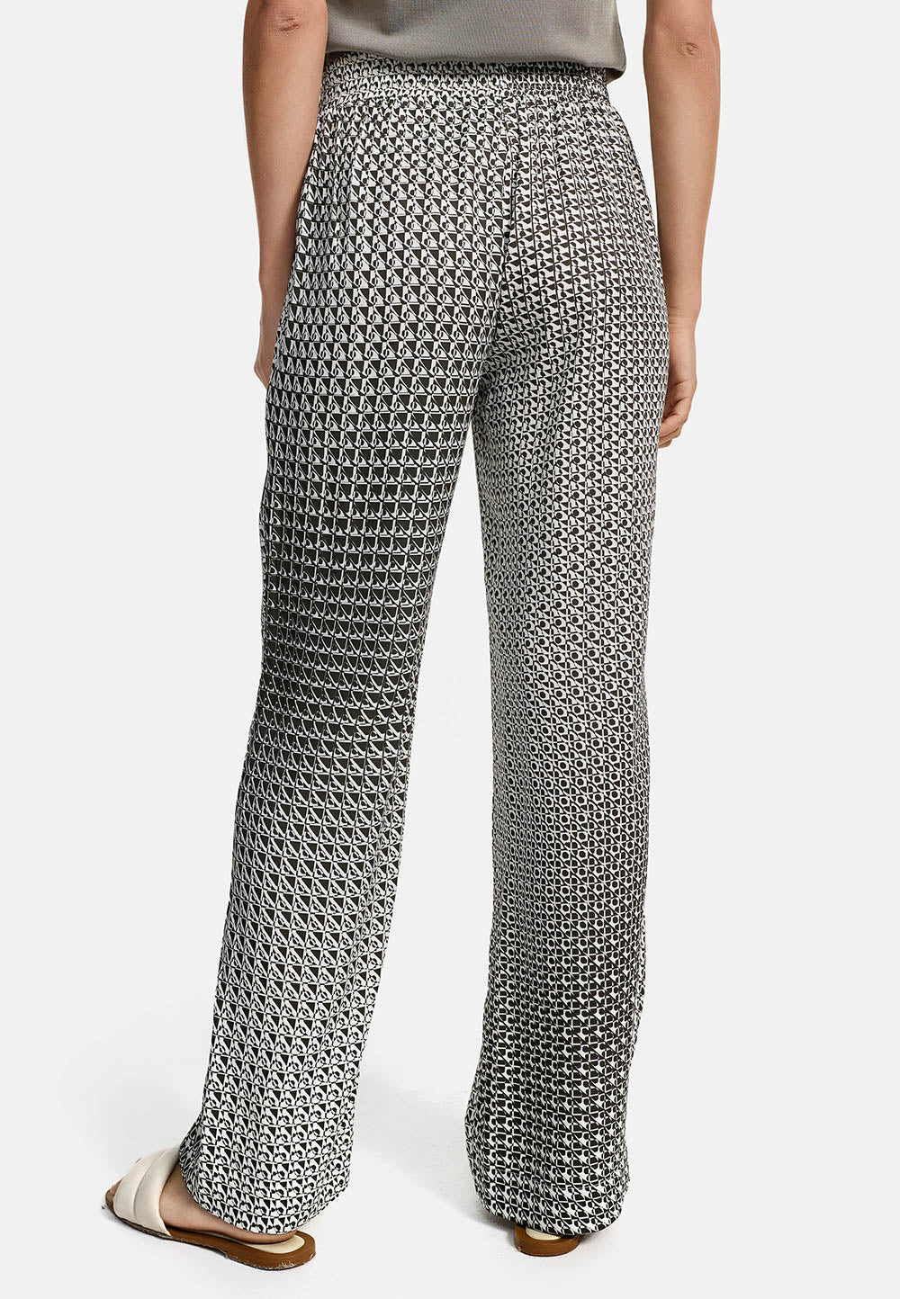 Printhose Wideleg in Viscose Twill Ökotex zertifiziert | Geo Flow