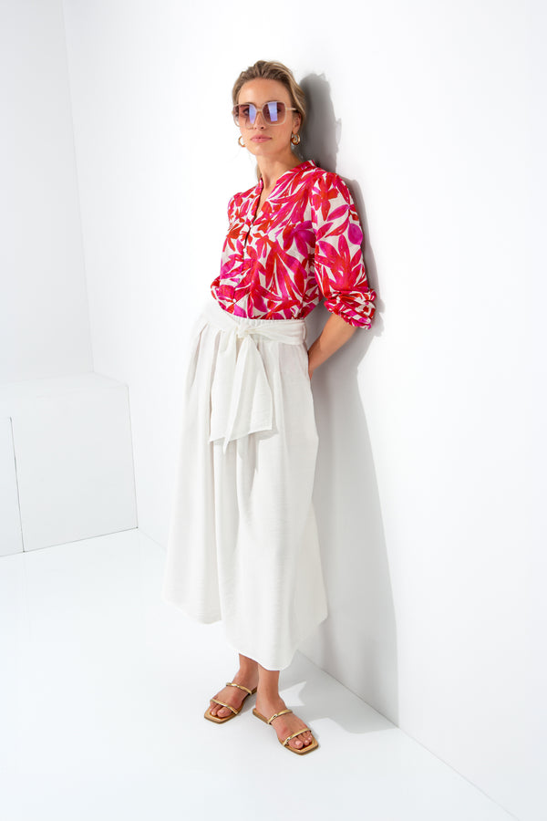 Rock in Viskose Crepe | White