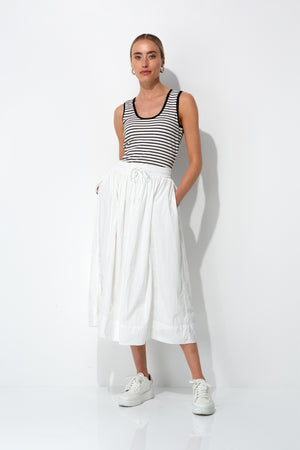 Nylon taffeta skirt | Offwhite