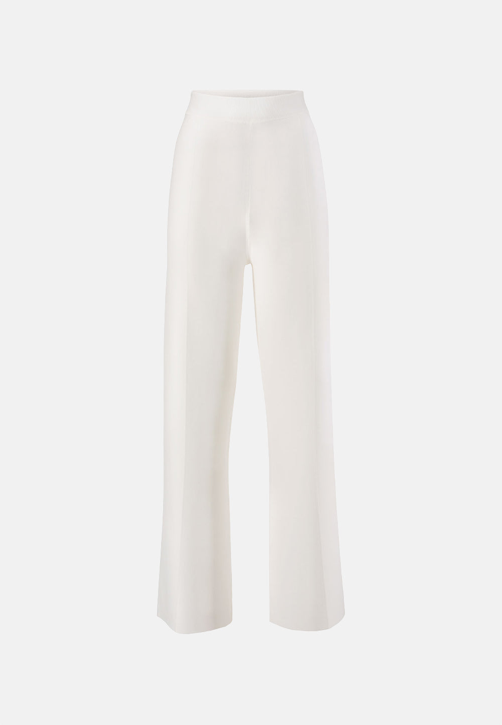 Strickhose Wideleg in technischer Viscose Extra Fein | White