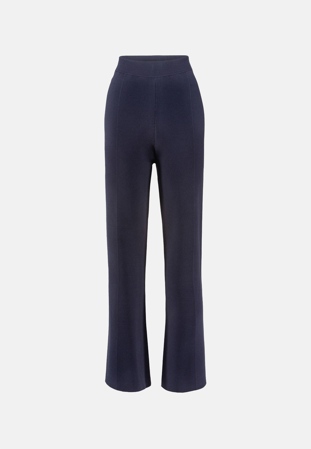 Strickhose Wideleg in technischer Viscose Extra Fein | Navy