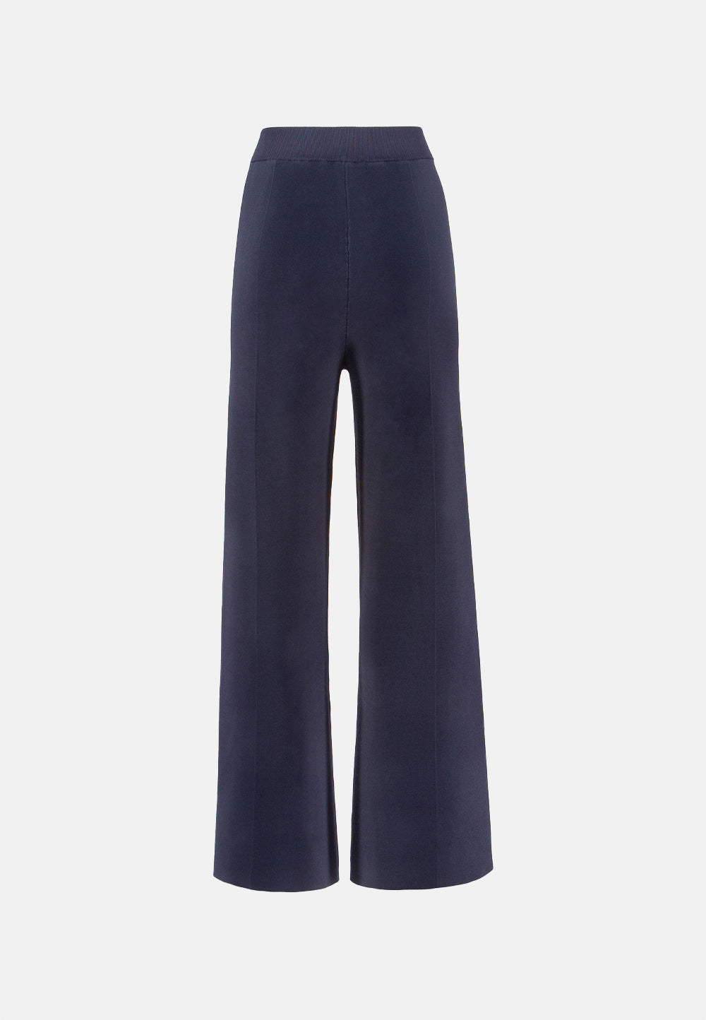 Strickhose Wideleg in technischer Viscose Extra Fein | Navy