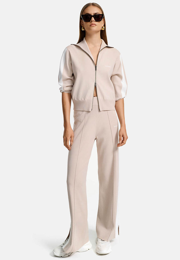 Track pants in technical viscose extra fine | Creme