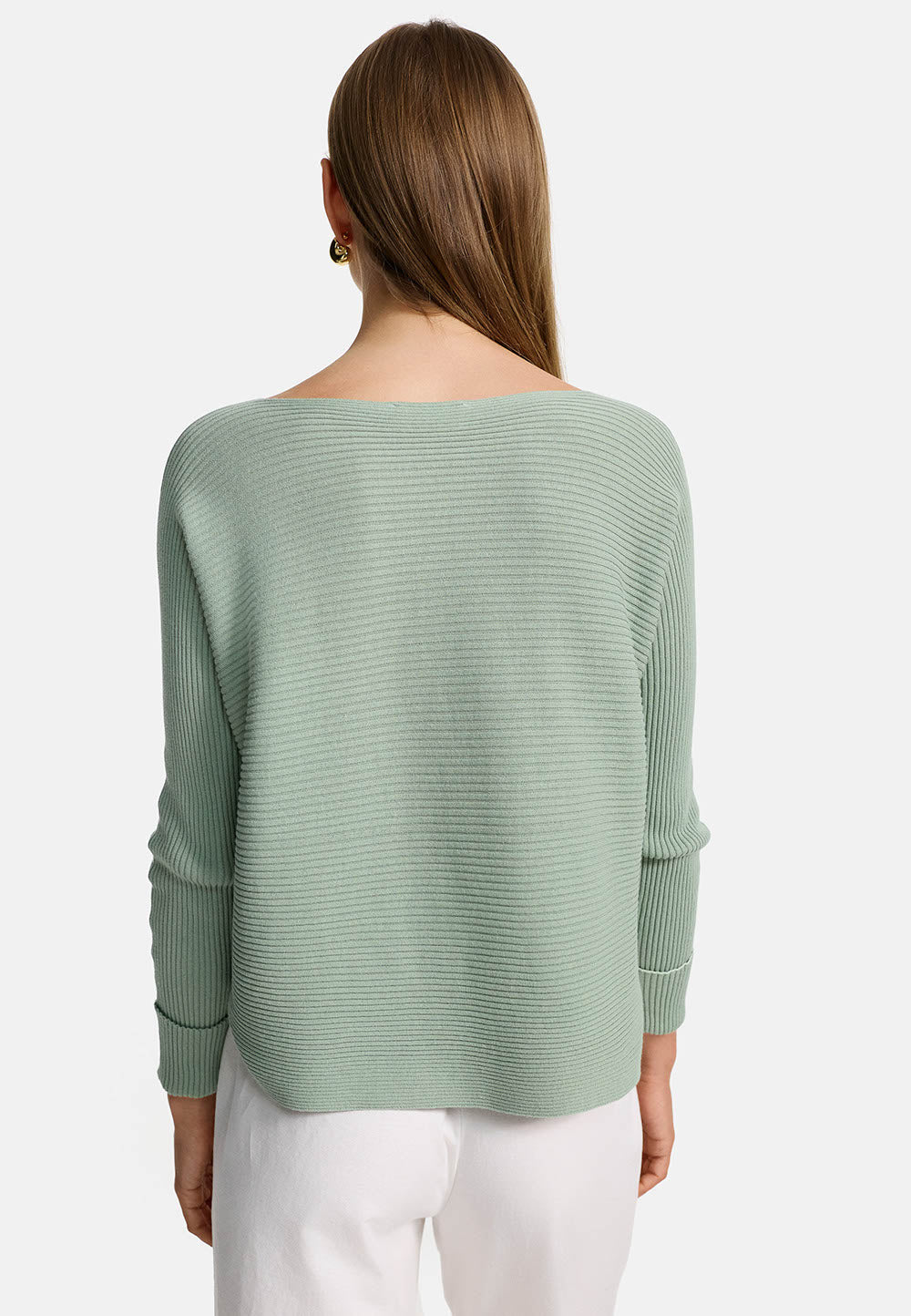Strickpullover Langarm in 100% Organic Baumwolle