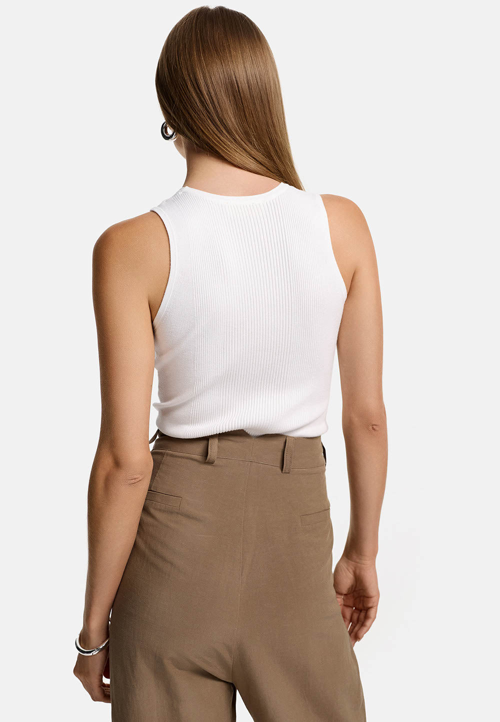 Stricktop in Ecovero-Poly Mix | White