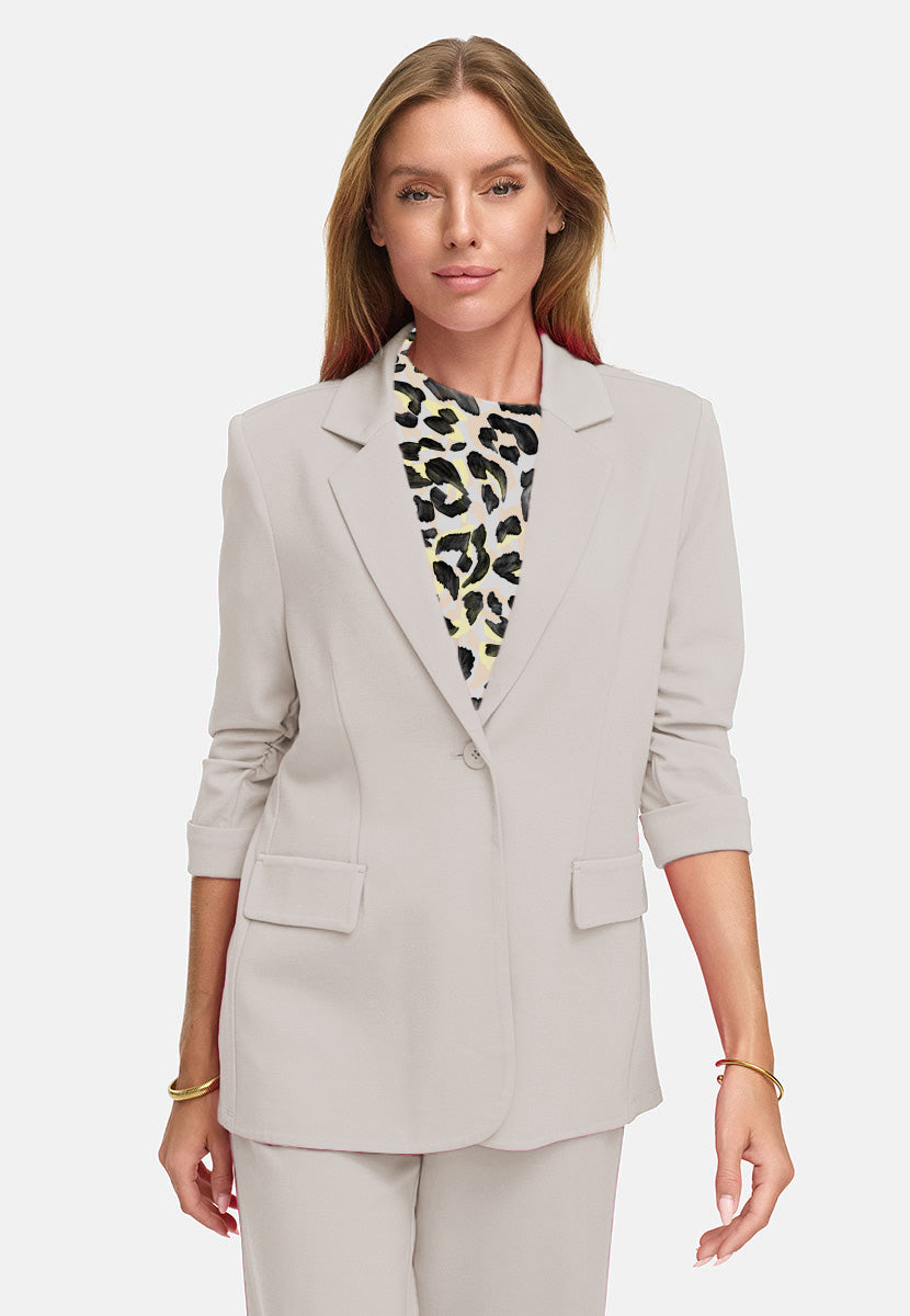 Blazer Smoked 3/4 Arm in Heavy Jersey Topseller | Beige