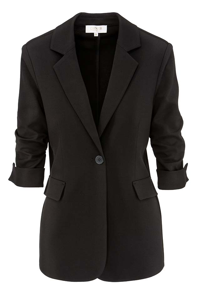 Blazer Smoked 3/4 Arm in Heavy Jersey Topseller | Black