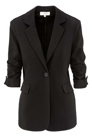 Blazer Smoked 3/4 Arm in Heavy Jersey Topseller | Black