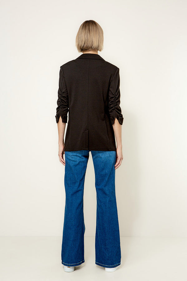 Blazer Smoked 3/4 Arm in Heavy Jersey Topseller | Black