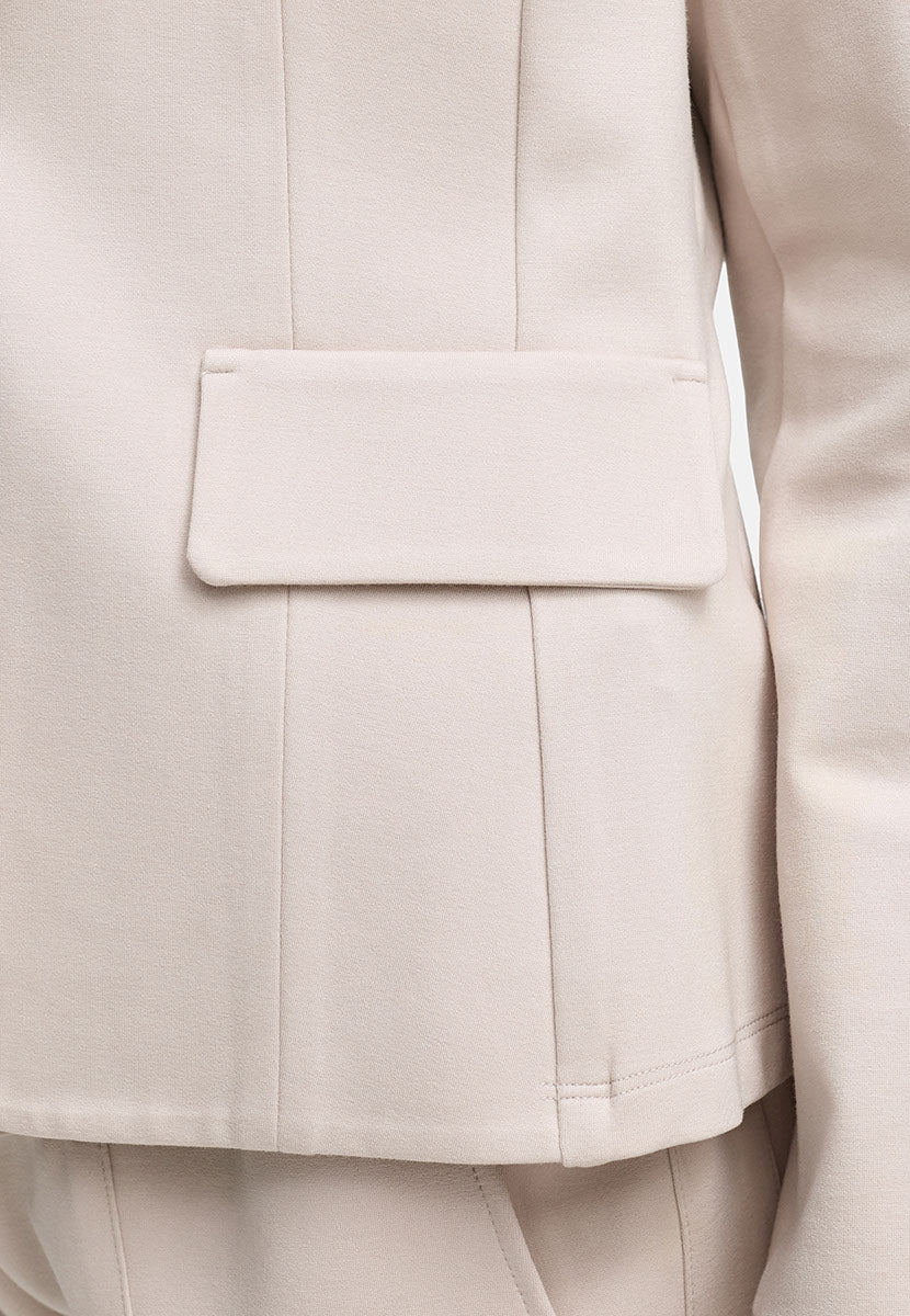 Blazer 1-Knopf in Heavy Jersey Topseller | Beige