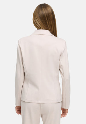 Blazer 1-Knopf in Heavy Jersey Topseller | Beige