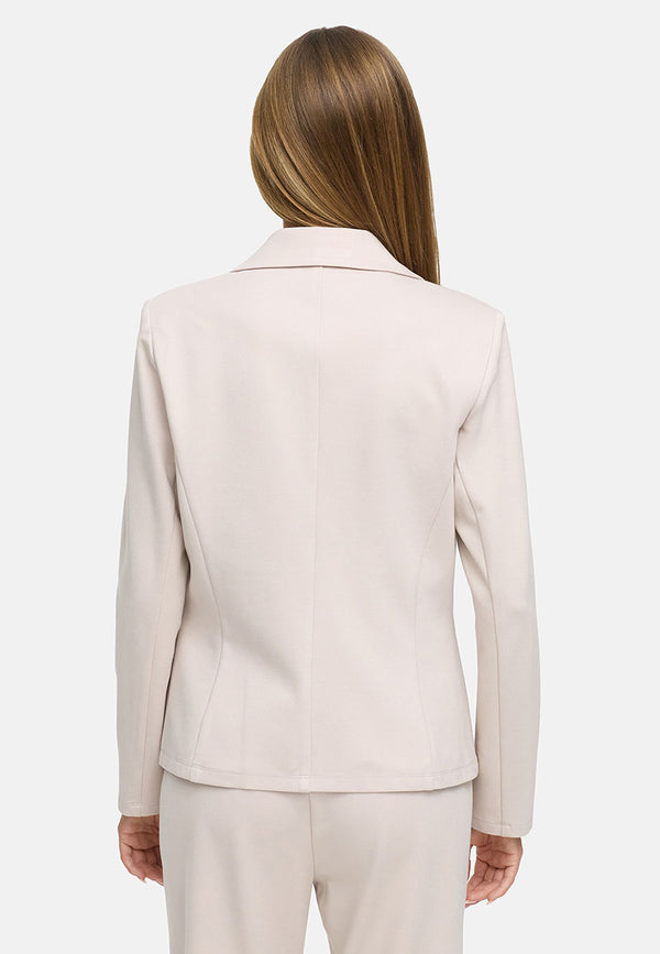 Blazer 1-Knopf in Heavy Jersey Topseller | Beige