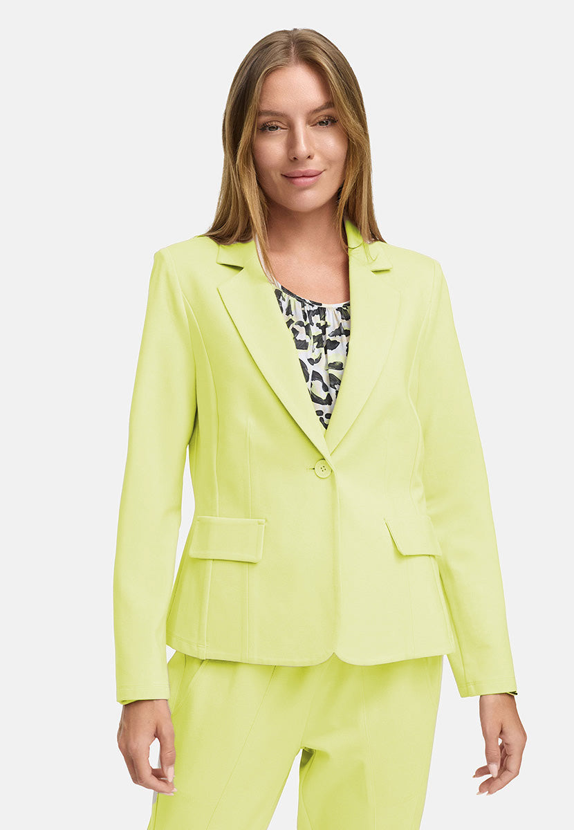 Blazer 1-Knopf in Heavy Jersey Topseller | light yellow