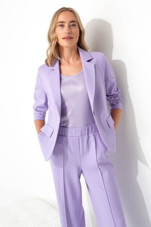 Blazer 1-Knopf in Heavy Jersey Topseller | Lilac