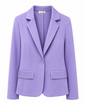 Blazer 1-Knopf in Heavy Jersey Topseller | Lilac