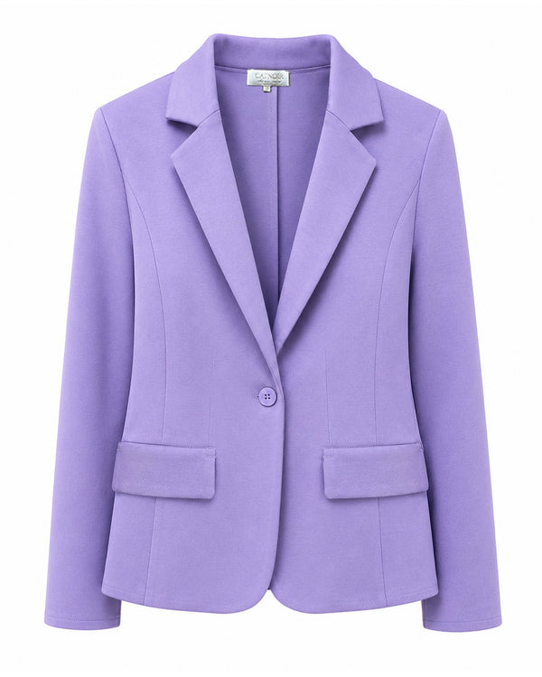 Blazer 1-Knopf in Heavy Jersey Topseller | Lilac