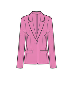 Blazer 1-Knopf in Heavy Jersey Topseller | soft pink